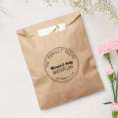 Moderne perfecte mix koffie bruiloft traktatie bedankzakje (Gezegeld)