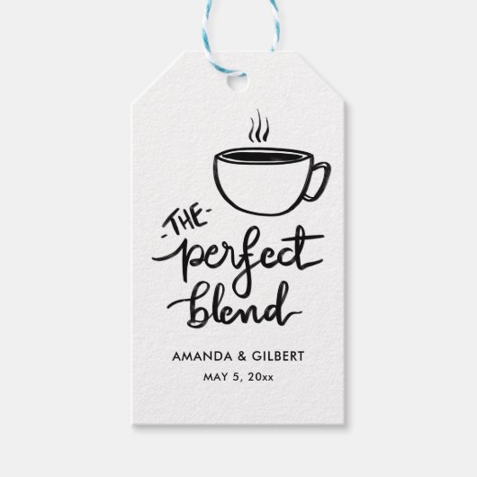 Moderne, perfecte overvloeihandgeschreven cadeaulabel (Voorkant)