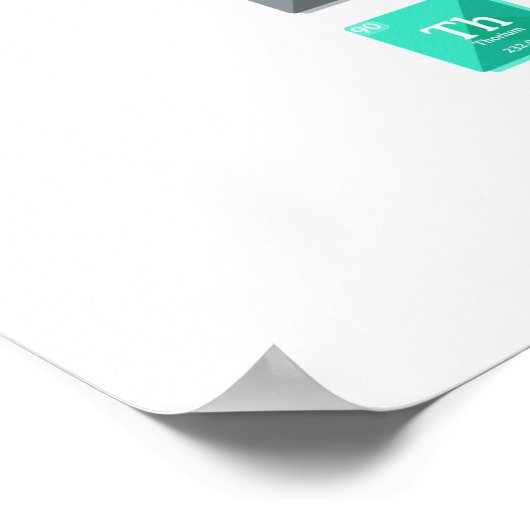 Moderne periodieke tabel poster (Hoek)