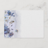 Moderne periwinkle Blue Wildbloemen Ontvangen Informatiekaartje (Achterkant)