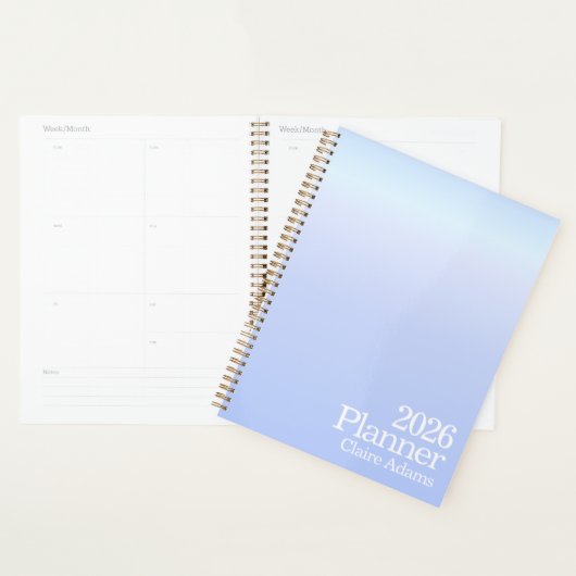 Moderne Periwinkle Ombre Planner (Display)