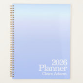 Moderne Periwinkle Ombre Planner (Voorkant)
