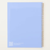 Moderne Periwinkle Ombre Planner (Achterkant)