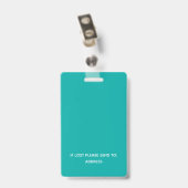 Moderne persbalkode, logo-ID Badge (Achterkant met clip)