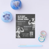 Moderne Personal Fitness Trainer Menu's Prijslijst Flyer (Enkel)