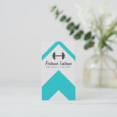 Moderne personal trainer en fitness visitekaartje (Staand voorkant)