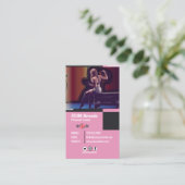 Moderne Personal Trainer Fitness met Fotobedrijf Visitekaartje (Staand voorkant)