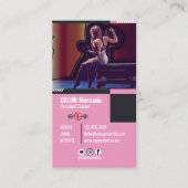 Moderne Personal Trainer Fitness met Fotobedrijf Visitekaartje (Voorkant)