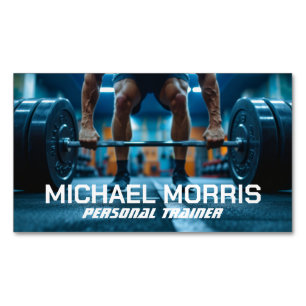 Moderne Personal Trainer Gym Coach Magnetisch Visitekaartje