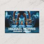 Moderne Personal Trainer Gym Coach Visitekaartje (Voorkant)