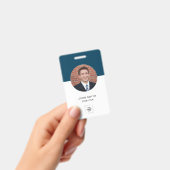 Moderne personeelsfoto professionele identiteit badge (Handheld)