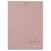 Moderne Persoonlijk handgeschreven Roos van de Stu Klembord (Achterkant)