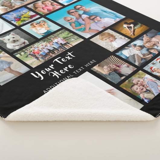 Moderne persoonlijke 19 foto's kleuren uw kleur sherpa deken (3/4)