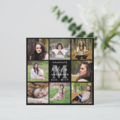 Moderne persoonlijke 8 Afstuderen voor fotocollage Kaart (Staand voorkant)