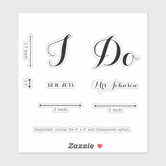 Moderne persoonlijke aanbiedingen voor weduwschapp sticker (Vel)