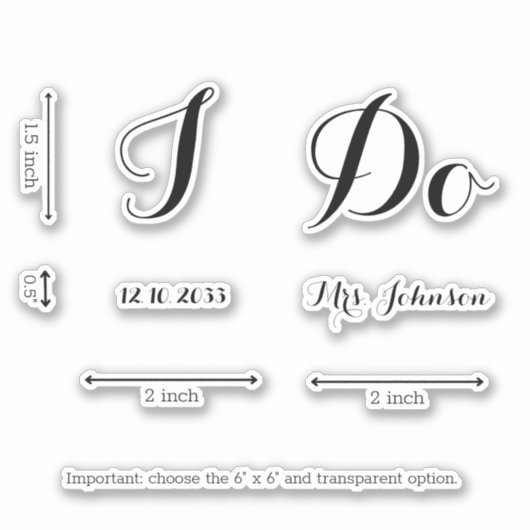 Moderne persoonlijke aanbiedingen voor weduwschapp sticker (Voorkant)