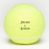 Moderne persoonlijke aanpasbare standaardnamen tennisballen (Voorkant)
