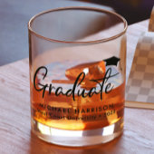 Moderne persoonlijke Afstuderen Whisky Glas