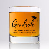 Moderne persoonlijke Afstuderen Whisky Glas