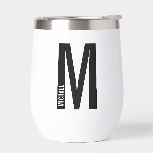 Moderne persoonlijke badmonogram en naam (Links)