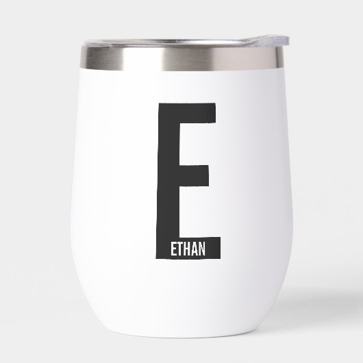 Moderne persoonlijke badmonogram en naam (Links)