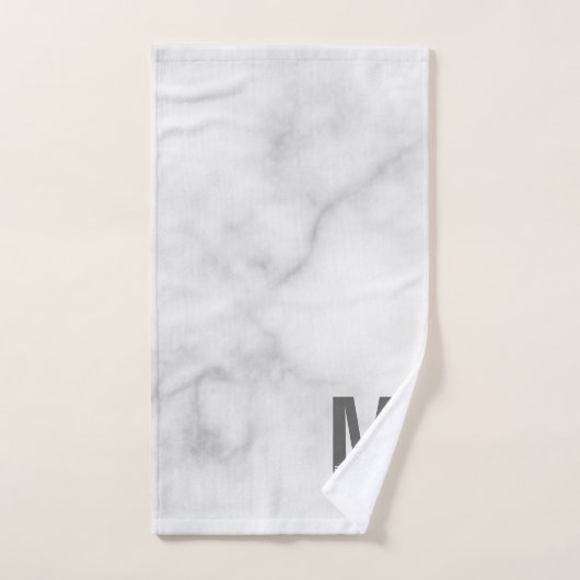 Moderne persoonlijke badmonogram en naam bad handdoek (Handdoek)