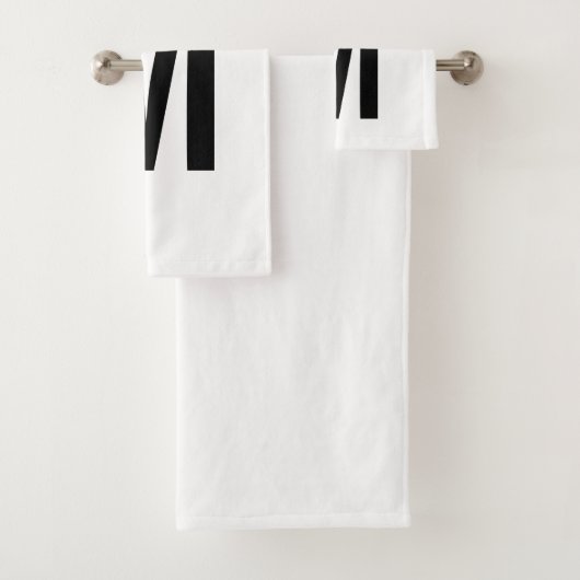 Moderne persoonlijke badmonogram en naam bad handdoek (Insitu)