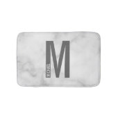 Moderne persoonlijke badmonogram en naam badmat (Voorkant)