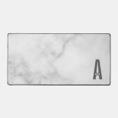 Moderne persoonlijke badmonogram en naam bureaumat (Voorkant)