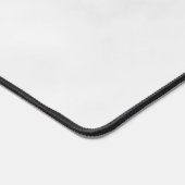 Moderne persoonlijke badmonogram en naam bureaumat (Hoek)