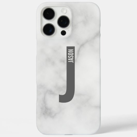 Moderne persoonlijke badmonogram en naam Case-Mate iPhone case (Achterkant)