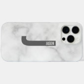 Moderne persoonlijke badmonogram en naam Case-Mate iPhone case (Achterkant (horizontaal))