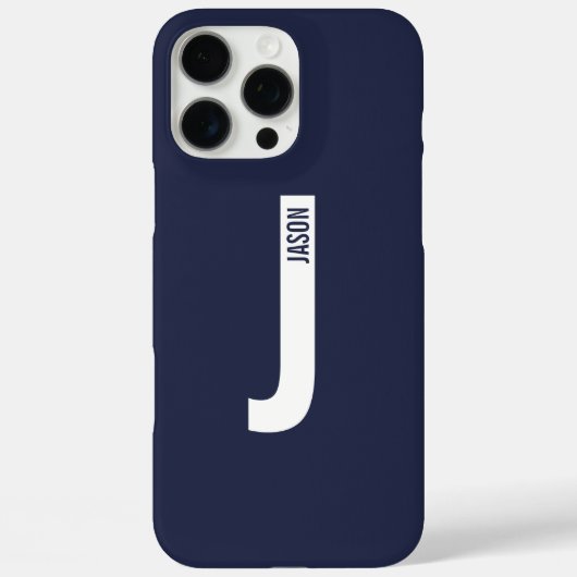 Moderne persoonlijke badmonogram en naam Case-Mate iPhone case (Achterkant)