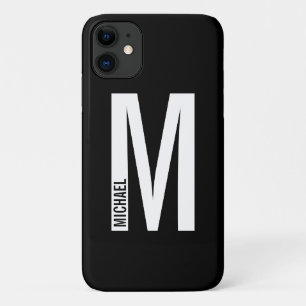Moderne persoonlijke badmonogram en naam Case-Mate iPhone case