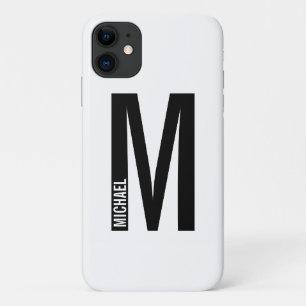 Moderne persoonlijke badmonogram en naam Case-Mate iPhone case