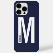 Moderne persoonlijke badmonogram en naam Case-Mate iPhone case (Achterkant)