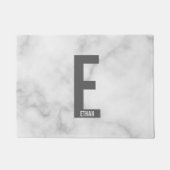 Moderne persoonlijke badmonogram en naam deurmat (Voorkant)