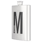 Moderne persoonlijke badmonogram en naam flacon (Links)