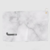 Moderne persoonlijke badmonogram en naam golfhanddoek (Horizontaal)