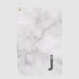 Moderne persoonlijke badmonogram en naam golfhanddoek