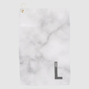 Moderne persoonlijke badmonogram en naam golfhanddoek
