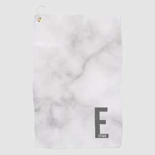 Moderne persoonlijke badmonogram en naam golfhanddoek
