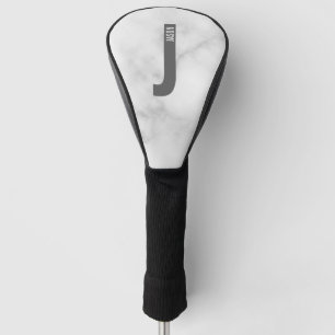 Moderne persoonlijke badmonogram en naam golfheadcover