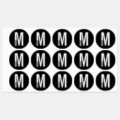 Moderne persoonlijke badmonogram en naam labels (Vel)