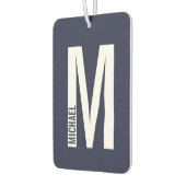 Moderne persoonlijke badmonogram en naam luchtverfrisser (Links)
