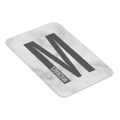 Moderne persoonlijke badmonogram en naam magneet (Rechterzijde)