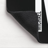 Moderne persoonlijke badmonogram en naam muismat (Hoek)