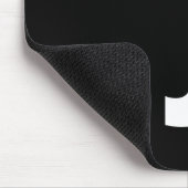 Moderne persoonlijke badmonogram en naam muismat (Hoek)