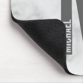 Moderne persoonlijke badmonogram en naam muismat (Hoek)