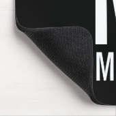 Moderne persoonlijke badmonogram en naam muismat (Hoek)